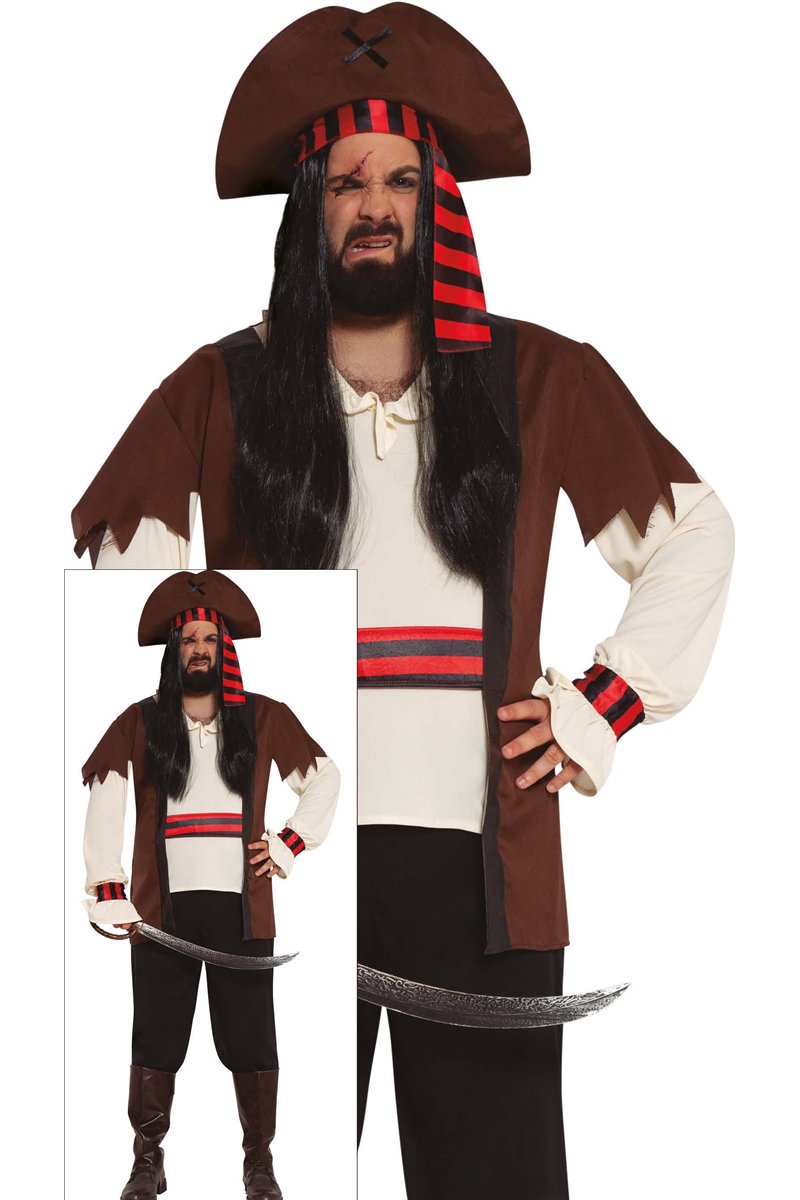 ADULT SEVEN SEAS PIRATE SIZE XL 54-56