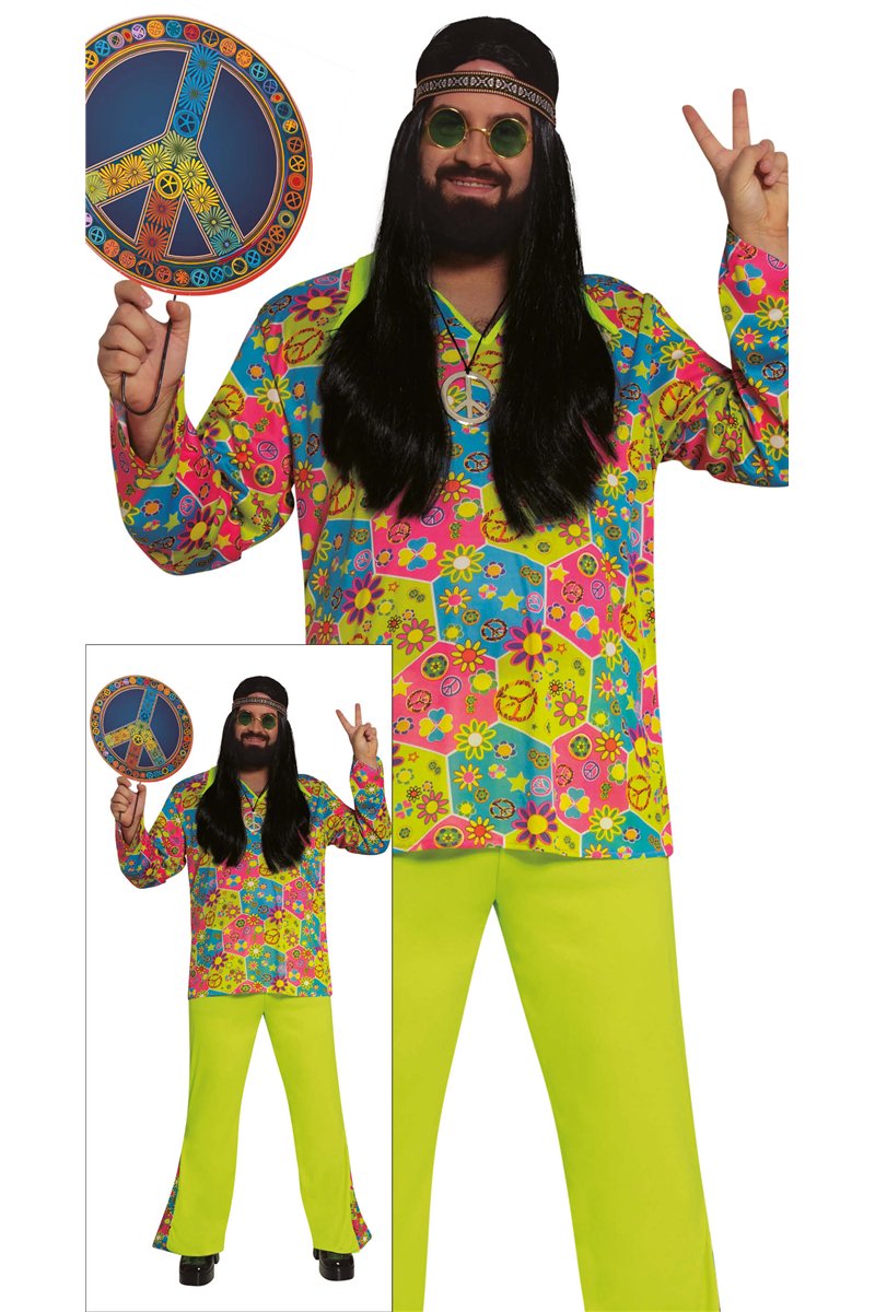 ADULT FLOWER POWER SIZE XL 54-56