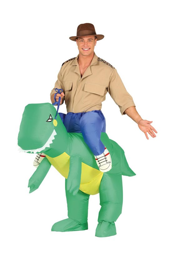 ADULT INFLATABLE DINOSAUR SIZE L 52-54