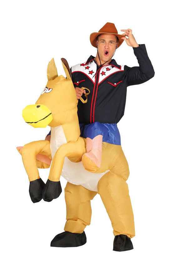 ADULT INFLATABLE COWBOY SIZE L 52-54