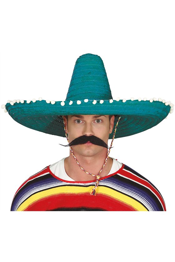 MEXICAN HAT STRAW 60 CMS. GREEN