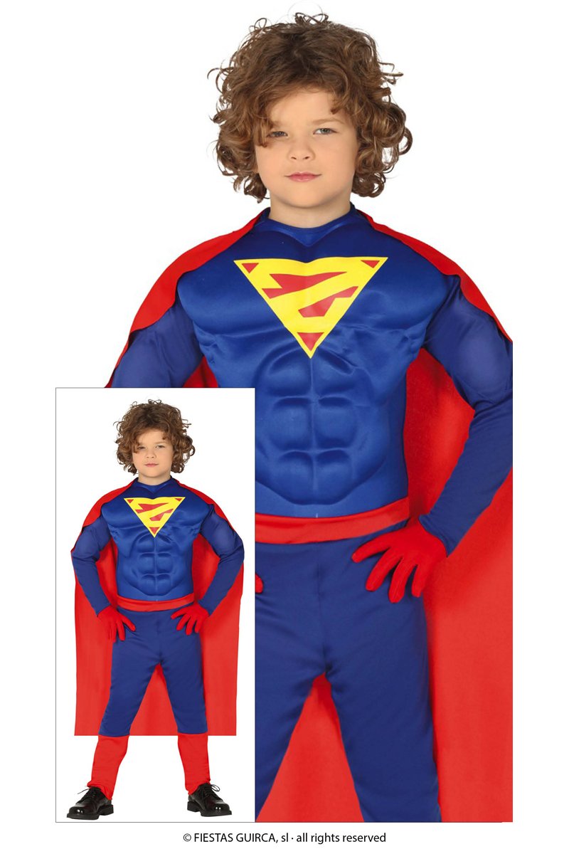 SUPERHERO MUSCLES CHILDREN SIZE 5 6 YEAR