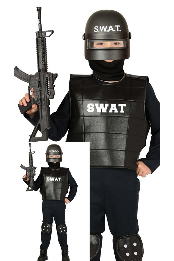 POLICIE SWAT CHILDREN SIZE 5 6 YEARS