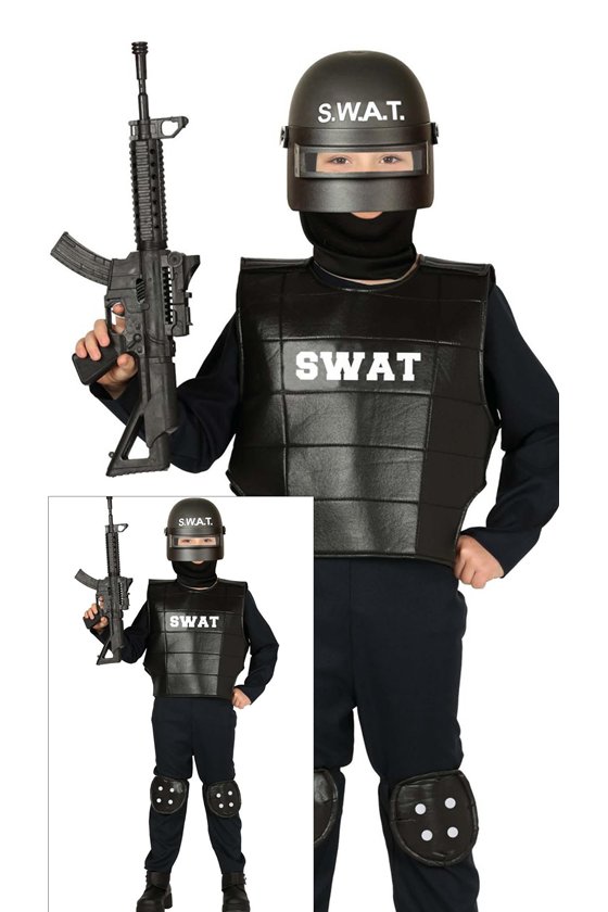 POLICIE SWAT CHILDREN SIZE 7 9 YEARS