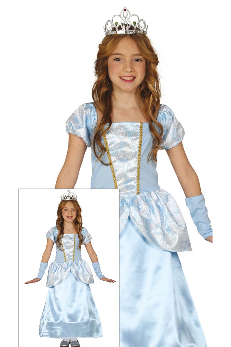 BLUE PRINCESS CHILDREN SIZE 7 9 YEARS