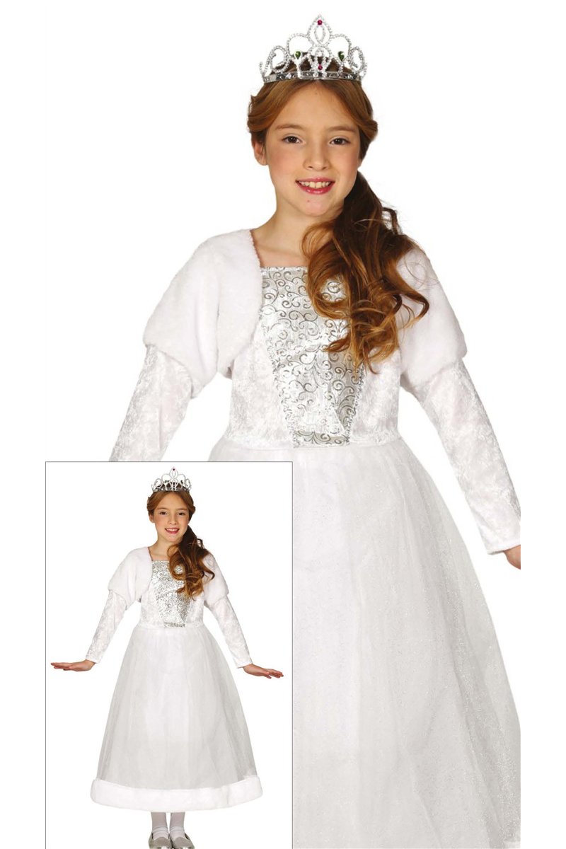 WHITE PRINCESS CHILDREN SIZE 7 9 YEARS