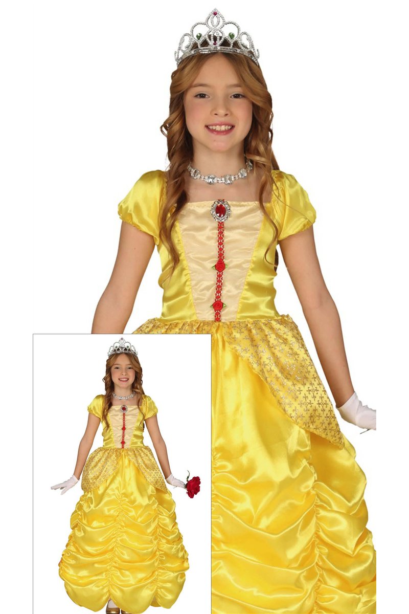 YELLOW PRINCESS CHILDREN SIZE 7 9 YEARS